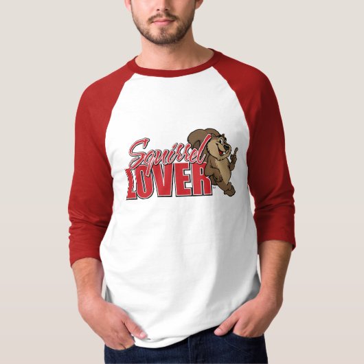 Squirel Lover Raglan T-shirt (Voorkant)