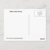 SQUIRES CASTLE, OHIO briefkaart (Achterkant)