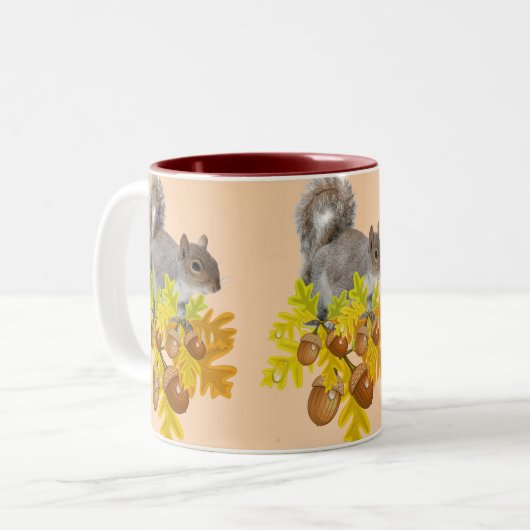 Squirrel Acorns Mok (Voorkant links)