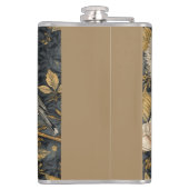 Squirrel and Yellow Canary with Flowers Pattern Heupfles (Achterkant)