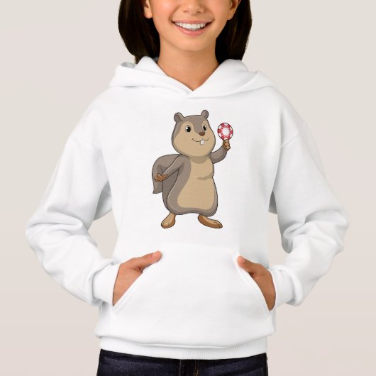 Squirrel at Poker with Poker chips (Voorkant)