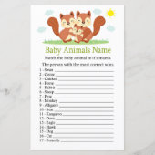 Squirrel Baby Animals Name Game (Voorkant)