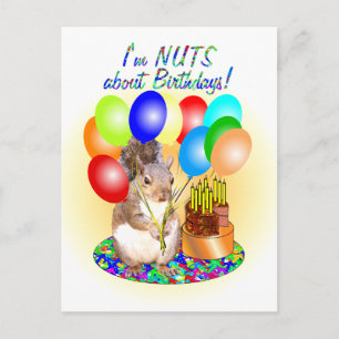 Squirrel Birthday Briefkaart
