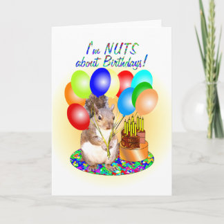 Squirrel Birthday Kaart