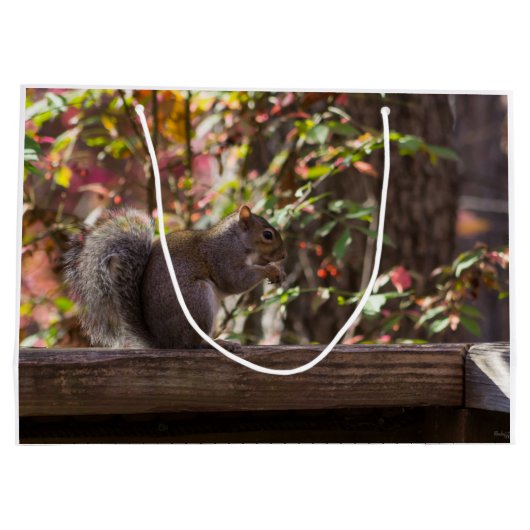 Squirrel Chow Time Large Cadeauzakje (Achterkant)