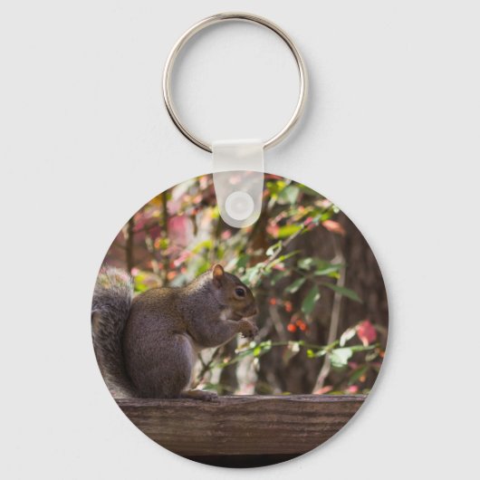 Squirrel Chow Time Sleutelhanger (Voorkant)