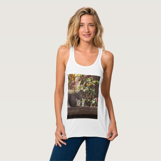 Squirrel Chow Time Tanktop (Volledige Voorkant)