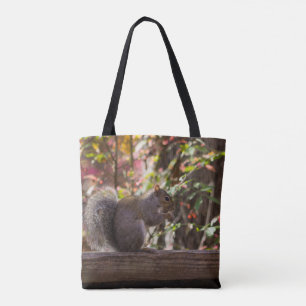 Squirrel Chow Time Tote Bag