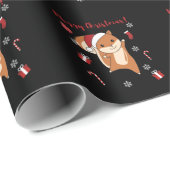 Squirrel Christmas Winter Animals Cadeaupapier (Rol Hoek)