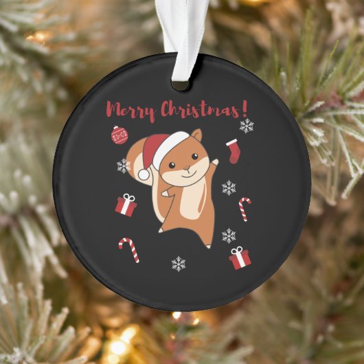 Squirrel Christmas Winter Animals Ornament (Boom)
