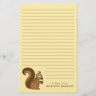 Squirrel Cute Kind Woodland Briefpapier
