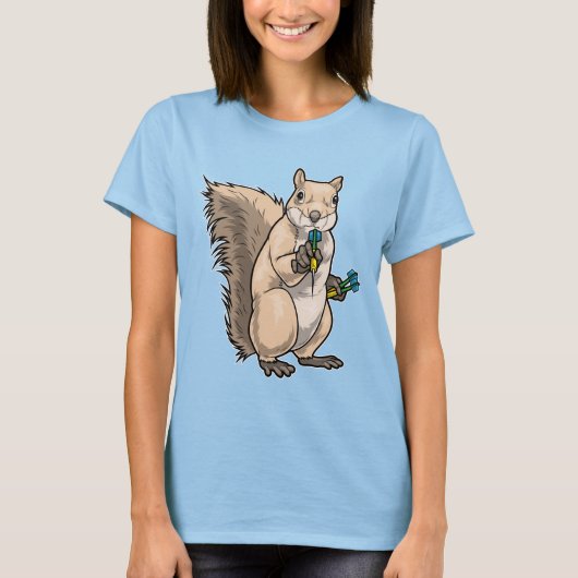 Squirrel Darts Dart T-shirt (Voorkant)