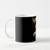 Squirrel DJ Party Vibes Funny Retro DJ Mug (Gauche)
