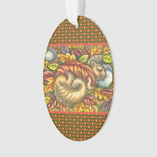 SQUIRREL DORMIR SOUS LES FEUILLES DE L'AUTOMNE, SA (devant)