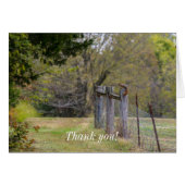 Squirrel Fence Pose Dank u (Voorkant Horizontaal)