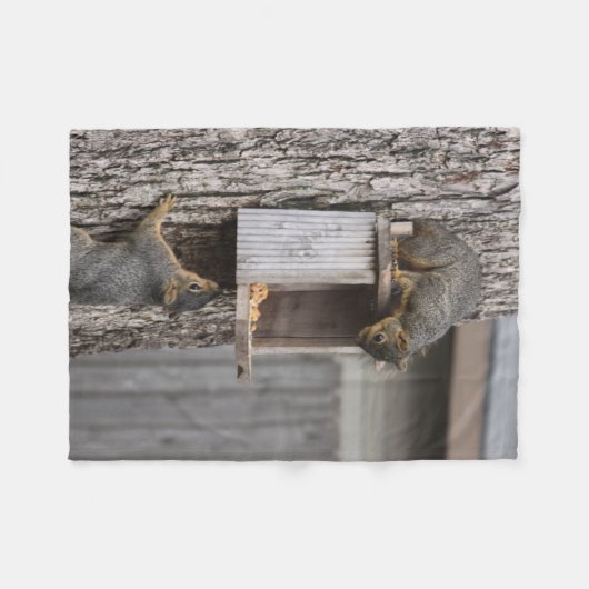 Squirrel Fleece Blanket (Voorkant (Horizontaal))