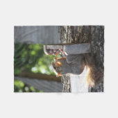 Squirrel Fleece Blanket Deken (Voorkant (Horizontaal))