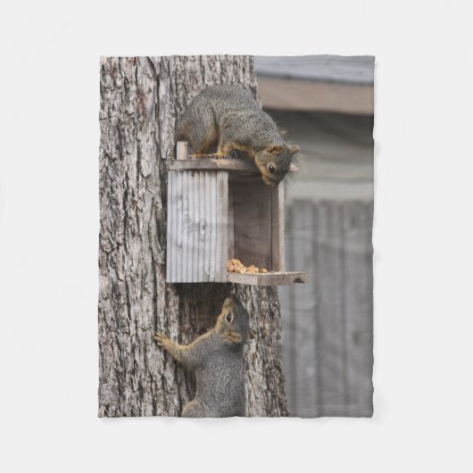 Squirrel Fleece Blanket Deken (Voorkant)