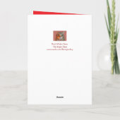 Squirrel "For Dad" Cute Christmas Feestdagen Kaart (Achterkant)