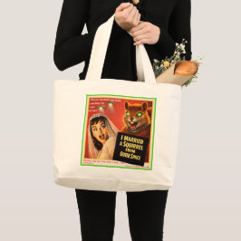 Squirrel from Outer Space Grote Tote Bag