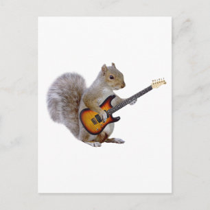 Squirrel Guitar Briefkaart