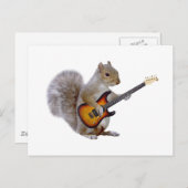 Squirrel Guitar Briefkaart (Voorkant / Achterkant)