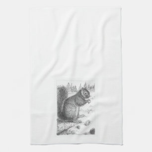 Squirrel Hand Towel Theedoek
