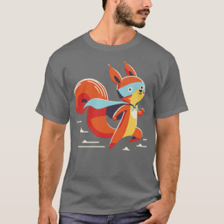 squirrel in action t-shirt