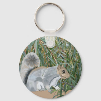 Squirrel in the Countryside  Keychain