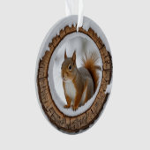 squirrel in the snow ornament (voorkant)