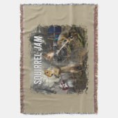 Squirrel Jam - grappige rockband Deken (Voorkant Verticaal)