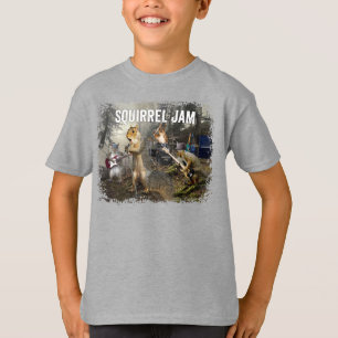 Squirrel Jam - grappige rockband T-shirt
