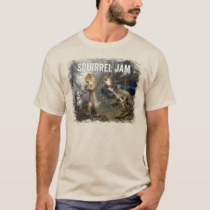 Squirrel Jam - grappige rockband T-shirt