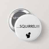 SQUIRREL!! Knoop Ronde Button 5,7 Cm (Voorkant /achterkant)