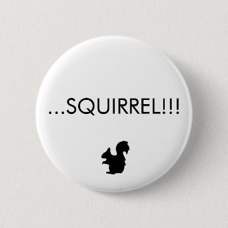 SQUIRREL!! Knoop Ronde Button 5,7 Cm