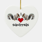 Squirrel Love Keramisch Ornament (Achterkant)