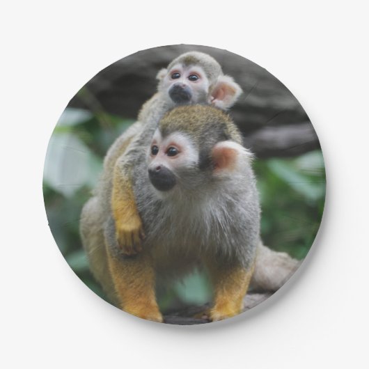 Squirrel Monkey Papieren Bordje (Voorkant)