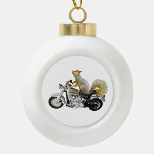 Squirrel Motorcycle Ornament (Voorkant)