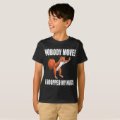 Squirrel Nobody Move I Dropped My Nuts  T-shirt (Voorkant volledig)