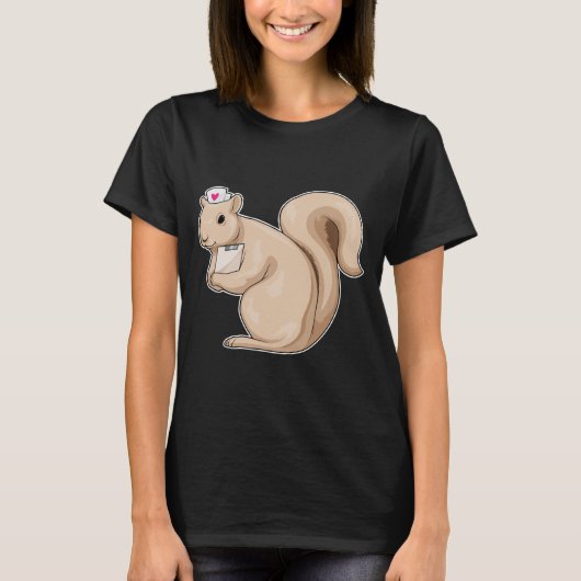 Squirrel Nurse Heart T-shirt (Voorkant)
