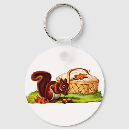 Squirrel Picnic Sleutelhanger (Voorkant)