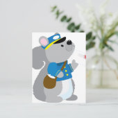 Squirrel Postman Briefkaart (Staand voorkant)