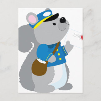 Squirrel Postman Briefkaart