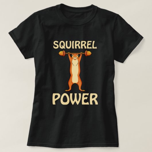 Squirrel Power Squirrel Rodent Dierenvrienden. Per T-shirt (Design voorkant)