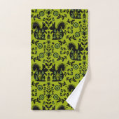 Squirrel Scandinavian Folk Art Bad Handdoek (Handdoek)