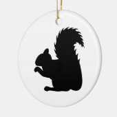 Squirrel Silhouette Keramisch Ornament (Links)