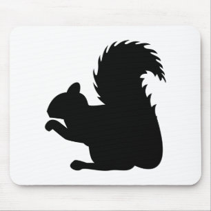 Squirrel Silhouette Muismat