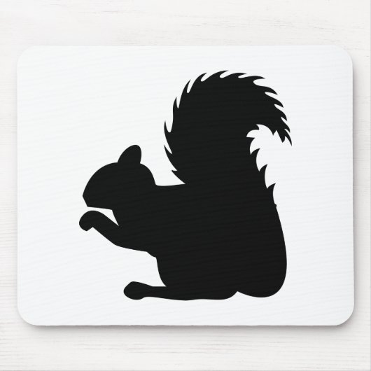 Squirrel Silhouette Muismat (Voorkant)