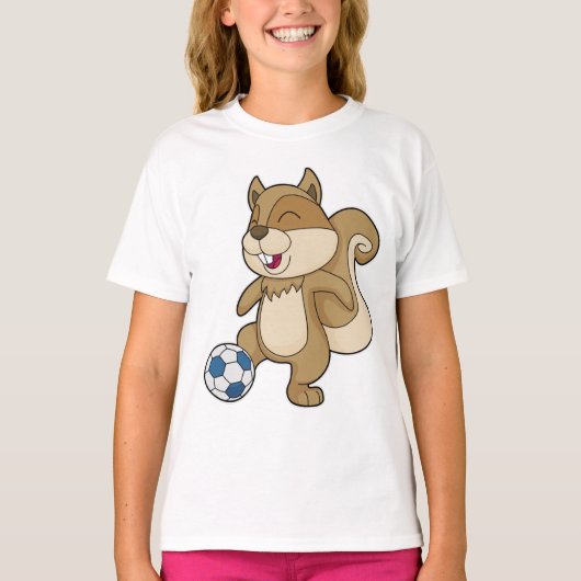 Squirrel Soccer player Soccer T-shirt (Voorkant)