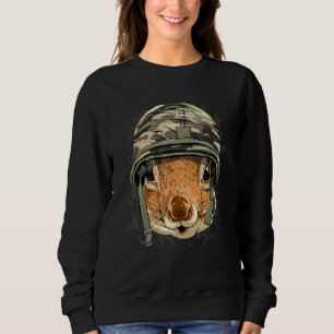 Squirrel Soldier Veteran Army Rodent Anim Trui